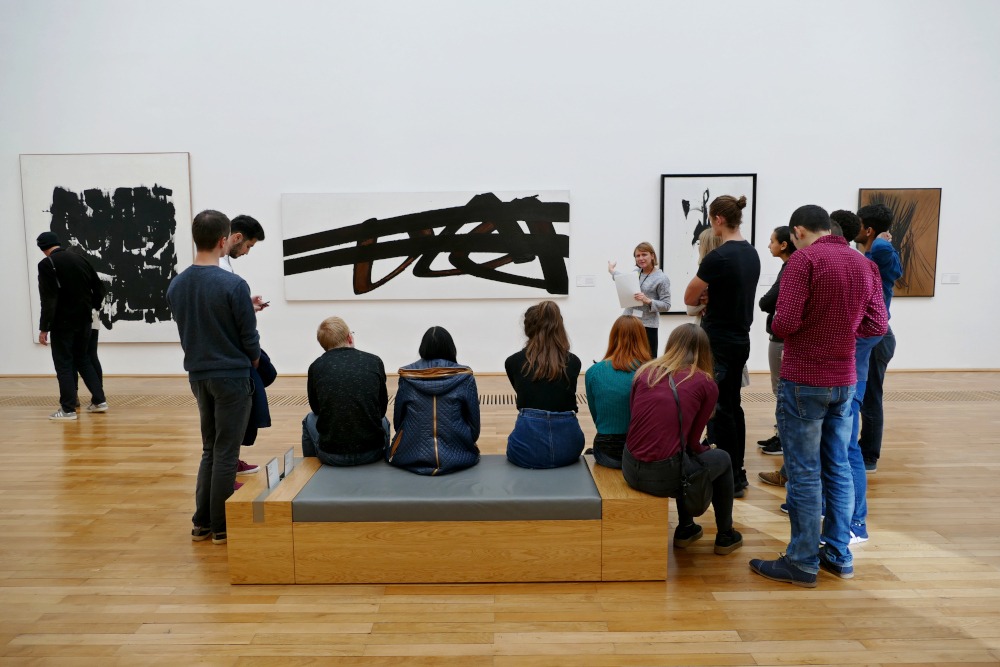 visite musée art adultes jeunes groupe nantes soulages